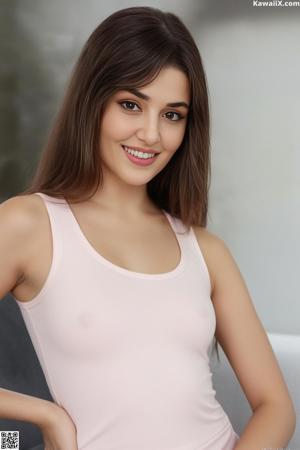 A woman in a black turtle neck top posing for a picture.